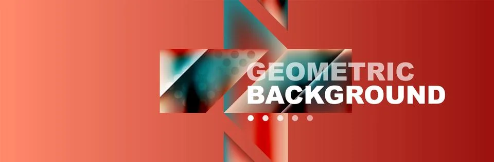 Abstract background with geometric shapes composition and light and shadow Stock Illustration