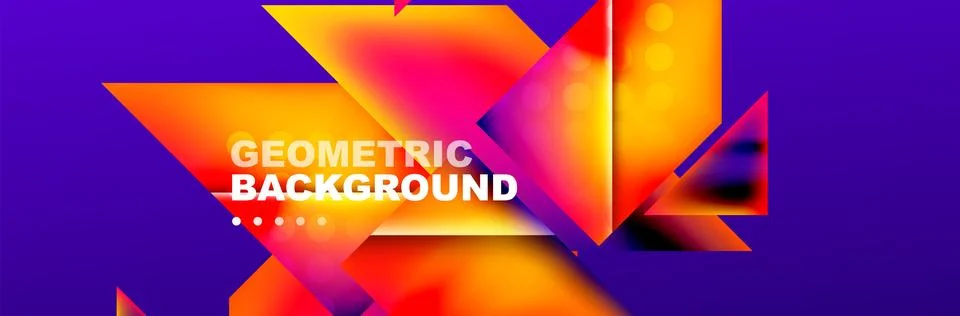 Abstract background with geometric shapes composition and light and shadow Illustrazione stock