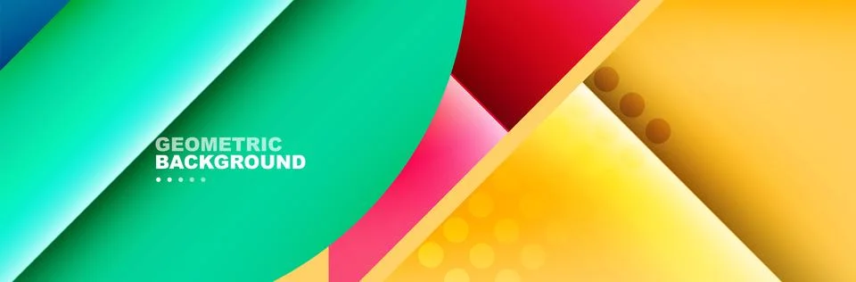 Abstract background with geometric shapes composition and light and shadow イラスト素材