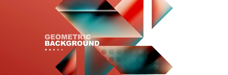 Abstract background with geometric shapes composition and light and shadow Illustrazione stock