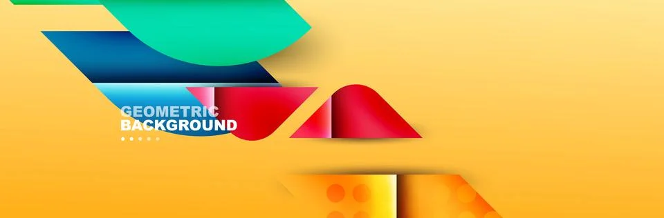 Abstract background with geometric shapes composition and light and shadow イラスト素材