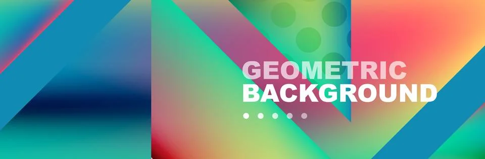 Abstract background with geometric shapes composition and light and shadow Stock Illustration