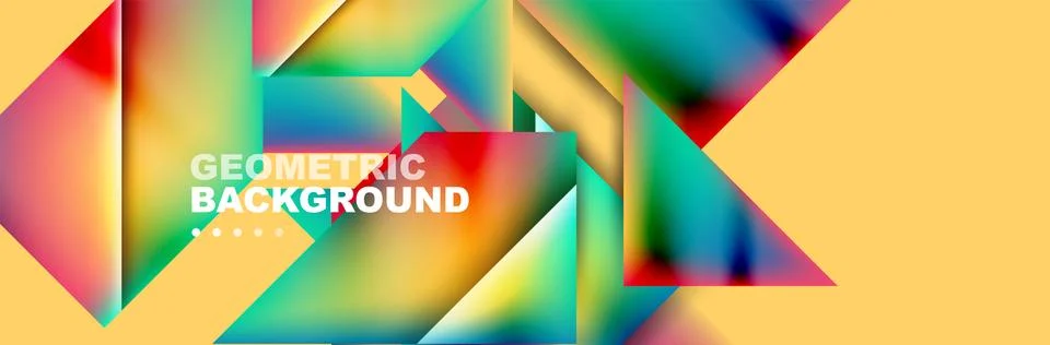 Abstract background with geometric shapes composition and light and shadow Illustrazione stock