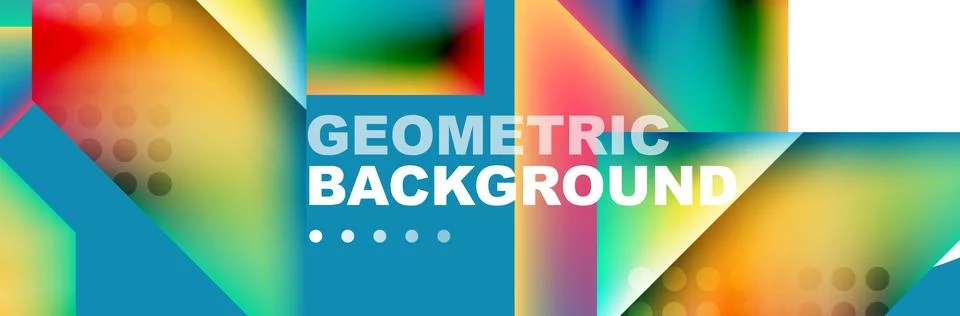 Abstract background with geometric shapes composition and light and shadow Stockillustratie
