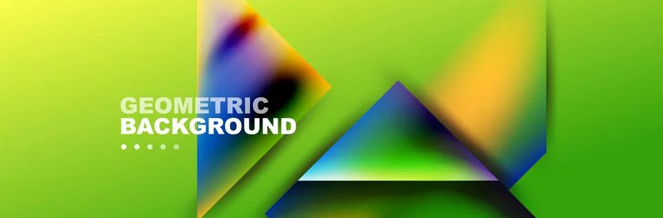 Abstract background with geometric shapes composition and light and shadow Stock Illustration