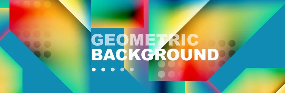 Abstract background with geometric shapes composition and light and shadow Illustrazione stock