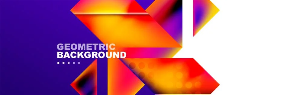Abstract background with geometric shapes composition and light and shadow Illustrazione stock
