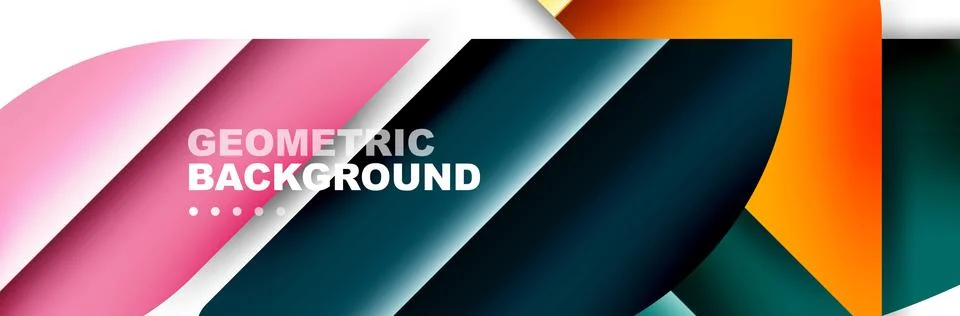 Abstract background with geometric shapes composition and light and shadow イラスト素材