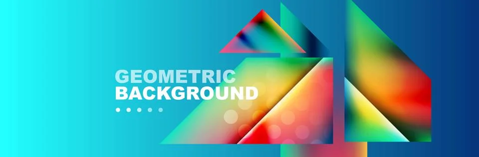 Abstract background with geometric shapes composition and light and shadow Stock Illustration