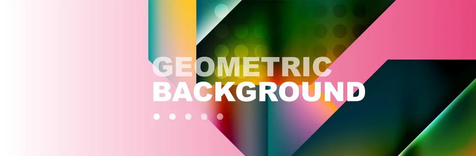 Abstract background with geometric shapes composition and light and shadow Illustrazione stock