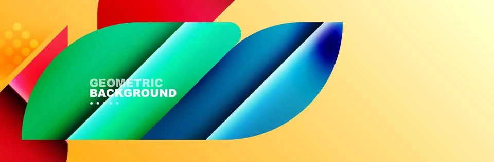 Abstract background with geometric shapes composition and light and shadow 스톡 일러스트