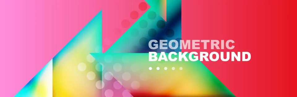 Abstract background with geometric shapes composition and light and shadow Illustrazione stock