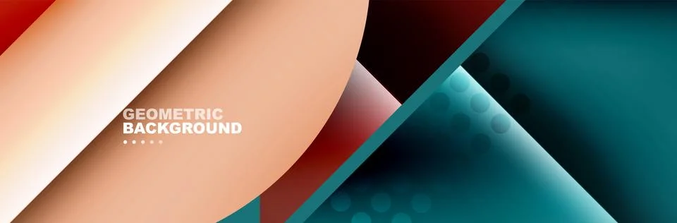 Abstract background with geometric shapes composition and light and shadow イラスト素材