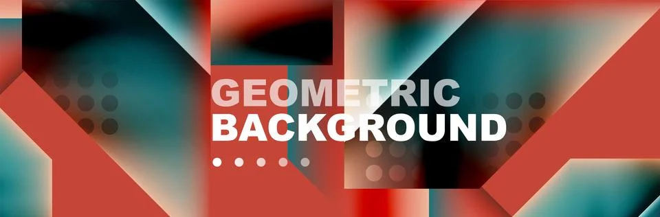 Abstract background with geometric shapes composition and light and shadow Stock Illustration
