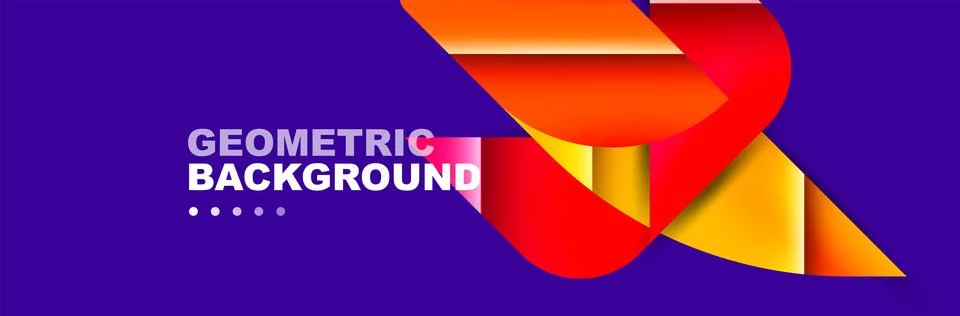 Abstract background with geometric shapes composition and light and shadow Stockillustratie