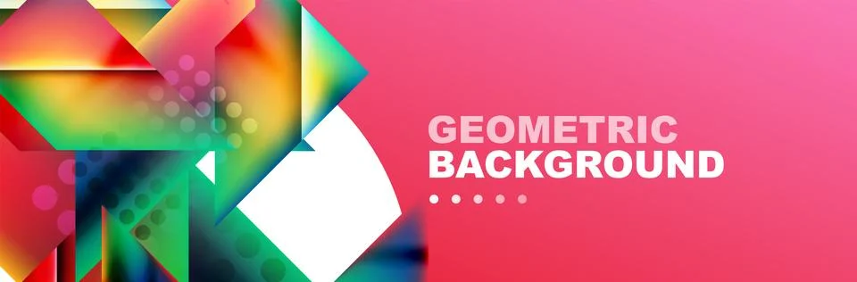 Abstract background with geometric shapes composition and light and shadow Illustrazione stock