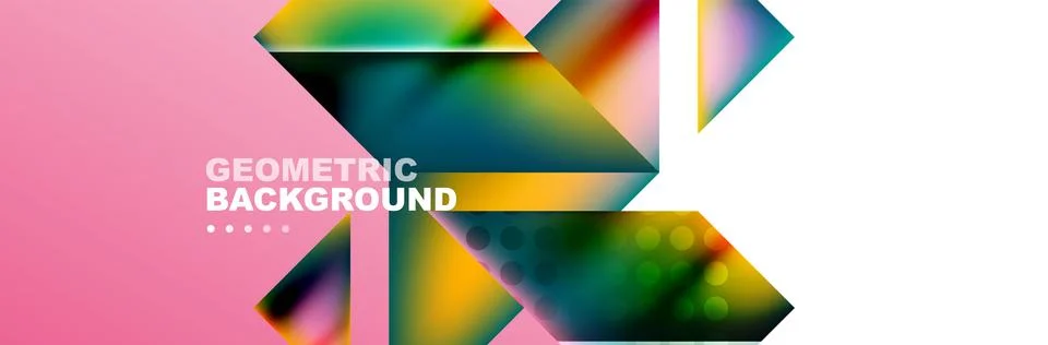 Abstract background with geometric shapes composition and light and shadow Illustrazione stock