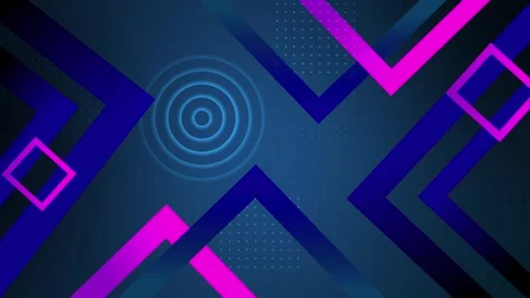 Abstract background with geometric shapes diagonal frames circles and dotte.. Stock Footage 337081880