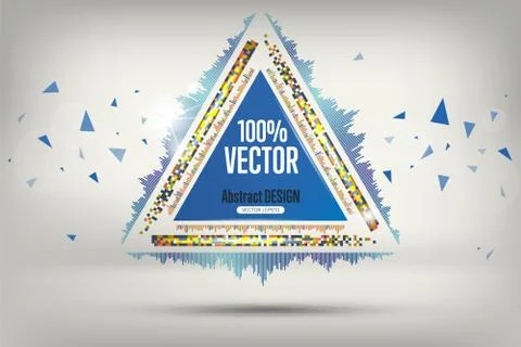 Abstract background with geometric shapes. Illustrazione stock