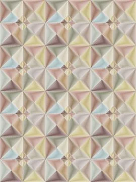 Abstract background with geometric shapes made from strokes using a pastel Stock Illustration