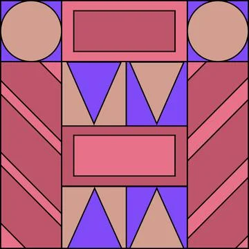 Abstract background. Geometric shapes template. Illustrazione stock