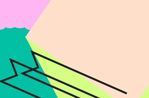 Abstract background with geometric shapes. Vector illustration in flat styl.. Foto stock