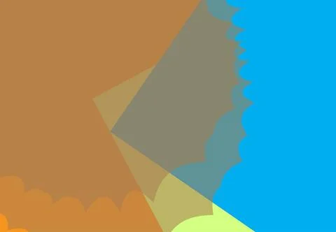 Abstract background with geometric shapes. Vector illustration in flat styl.. Foto stock