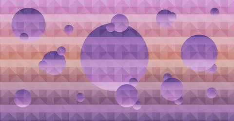 Abstract background of geometric shapes. Yellow and violet gradient mosaic Stock Illustration