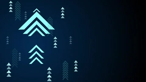 Abstract background geometric upward arrow chevrons arranged asymmetrically.. Stock Footage 329833669