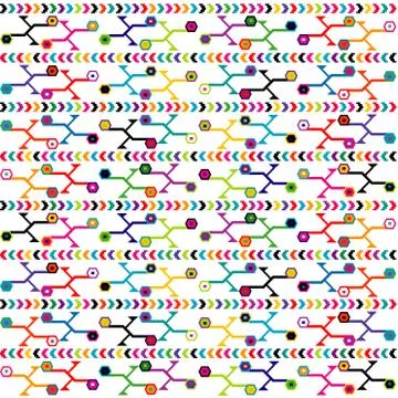 Abstract background with geometrical elements Stock Illustration