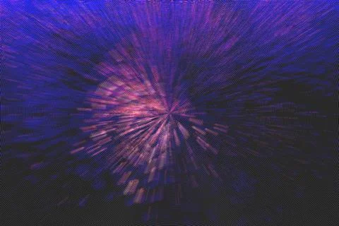 Abstract background geometry radial circles flash lines purple color Stock Illustration