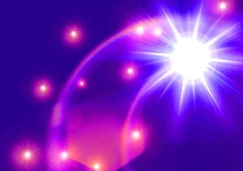 Abstract background with glare, flash light effects Stock Illustration