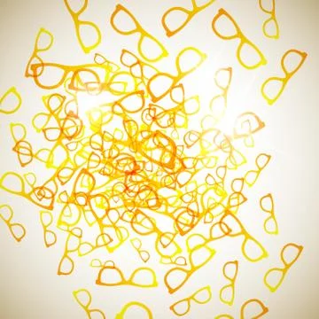 Abstract background: glasses Illustrazione stock