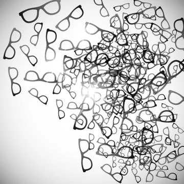 Abstract background: glasses Illustrazione stock