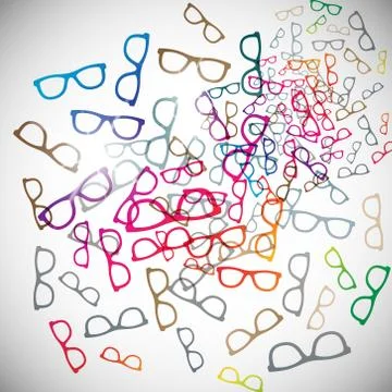Abstract background: glasses Illustrazione stock