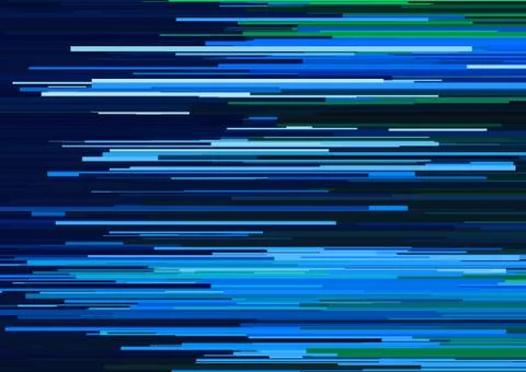 Abstract background with glitched horizontal stripes, stream lines. Concept.. Stock Illustration