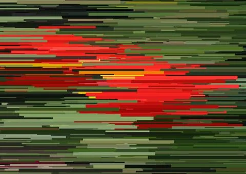 Abstract background with glitched horizontal stripes, stream lines. Concept.. Stock Illustration