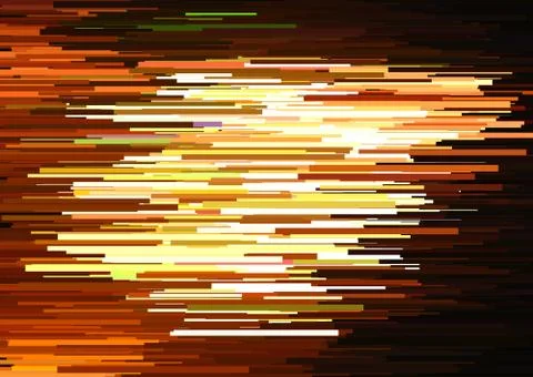 Abstract background with glitched horizontal stripes, stream lines. Concept.. Stock Illustration