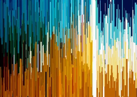 Abstract background with glitched vertical stripes, stream lines. Concept o.. 스톡 일러스트