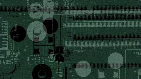 Abstract Background Glitching Computer Motherboard 1 Stock-Footage 102014564