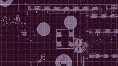 Abstract Background Glitching Computer Motherboard 2 Stock Footage 102036833