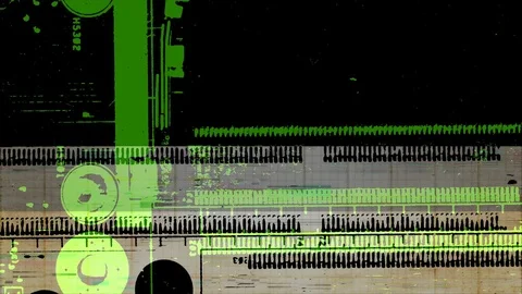 Abstract Background Glitching Computer Motherboard 11 Stock Footage 102084068