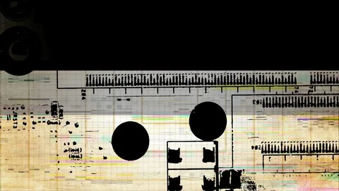 Abstract Background Glitching Computer Motherboard 7 Stock Footage 102084258