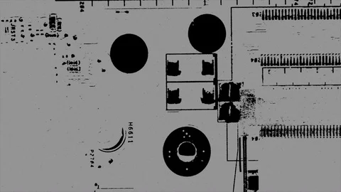 Abstract Background Glitching Computer Motherboard 17 Stock Footage 102087224