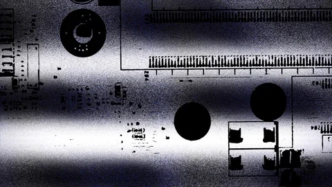 Abstract Background Glitching Computer Motherboard 12 Vídeos de archivo 102087553