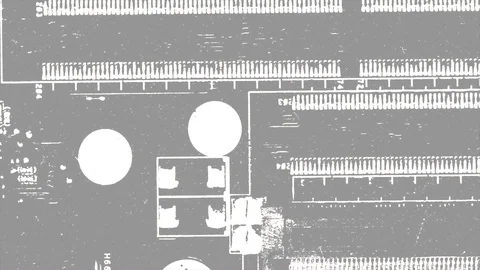 Abstract Background Glitching Computer Motherboard 22 Stock Footage 102088848