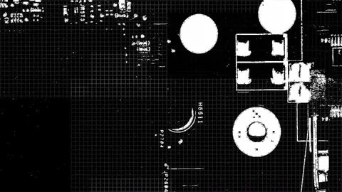 Abstract Background Glitching Computer Motherboard 25 Stock Footage 102089855