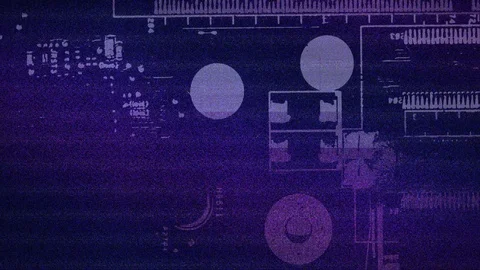 Abstract Background Glitching Computer Motherboard 26 Stock-Footage 102090472