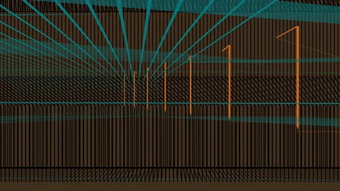 Abstract Background Glitching Geometric Lines 5 Stock Footage 131650819