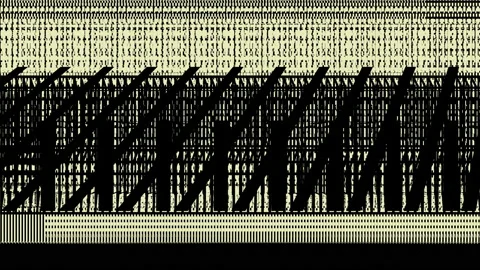 Abstract Background Glitching Geometric Lines 14 Stock Footage 131951431